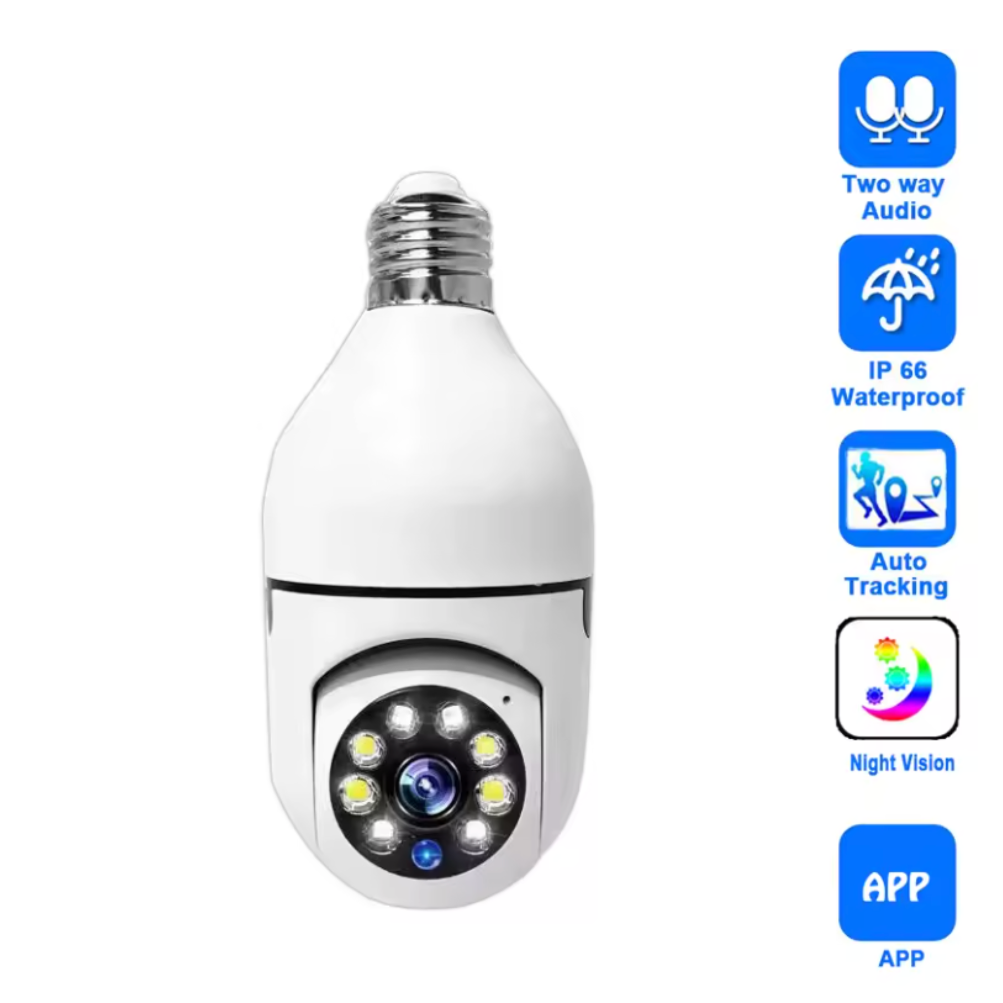 SecureBulb WiFi Security Camera (2 million pixels plus 64 memory)