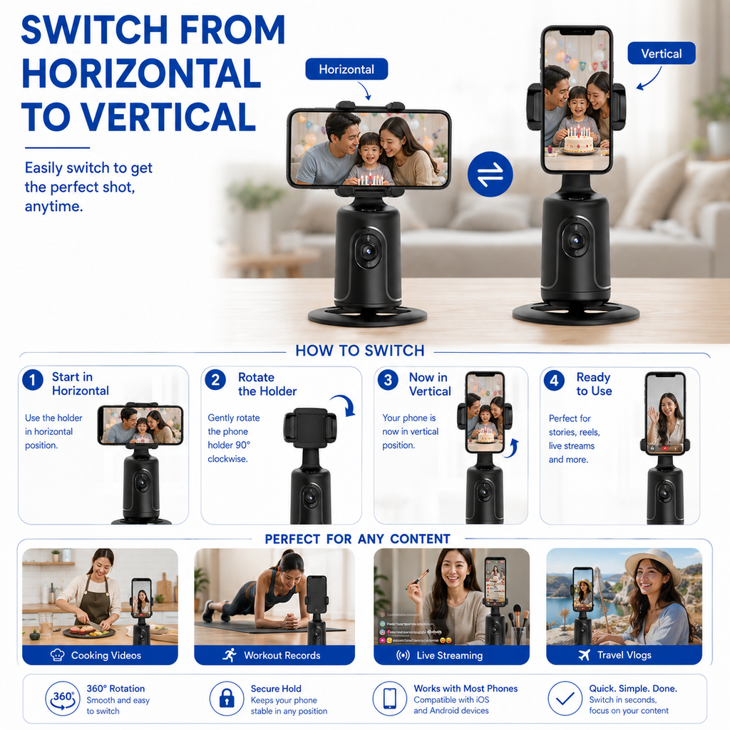 SmartTrack 360 Auto Gimbal Stabilizer