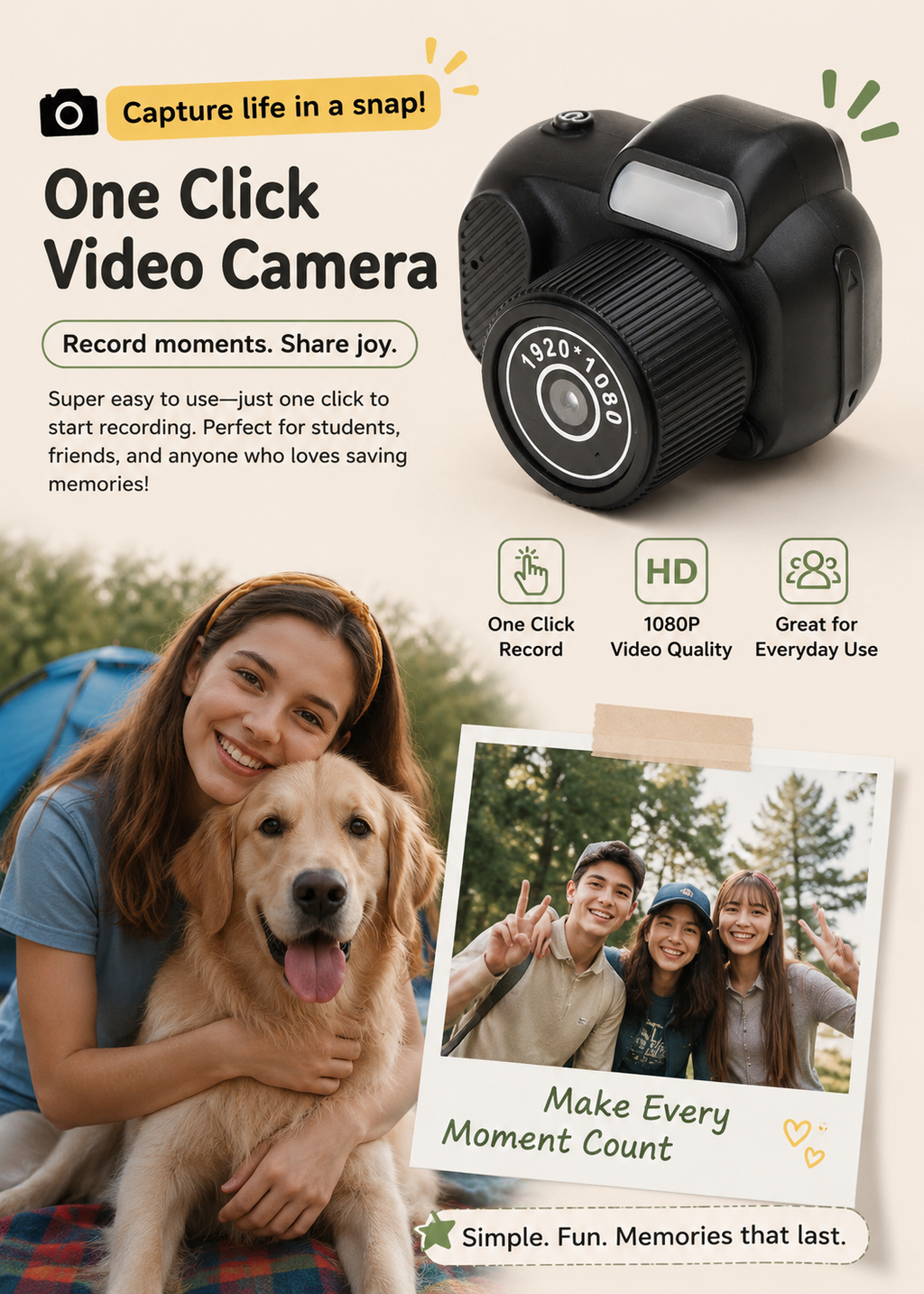 RetroView Mini Digital Camera