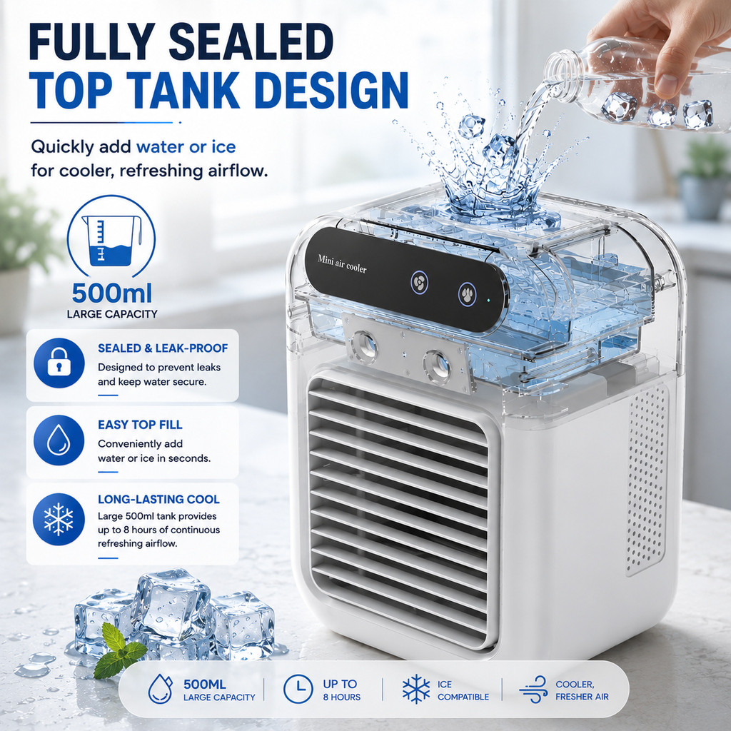 CoolBreeze 3-in-1 Mini Portable Air Conditioner