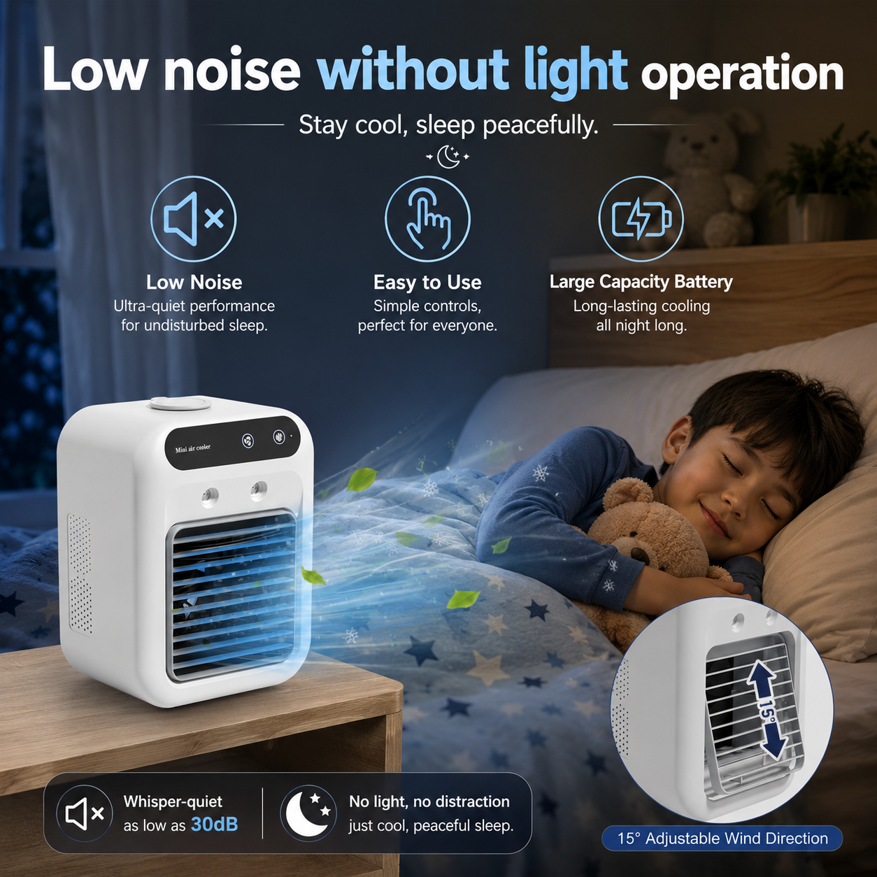 CoolBreeze 3-in-1 Mini Portable Air Conditioner
