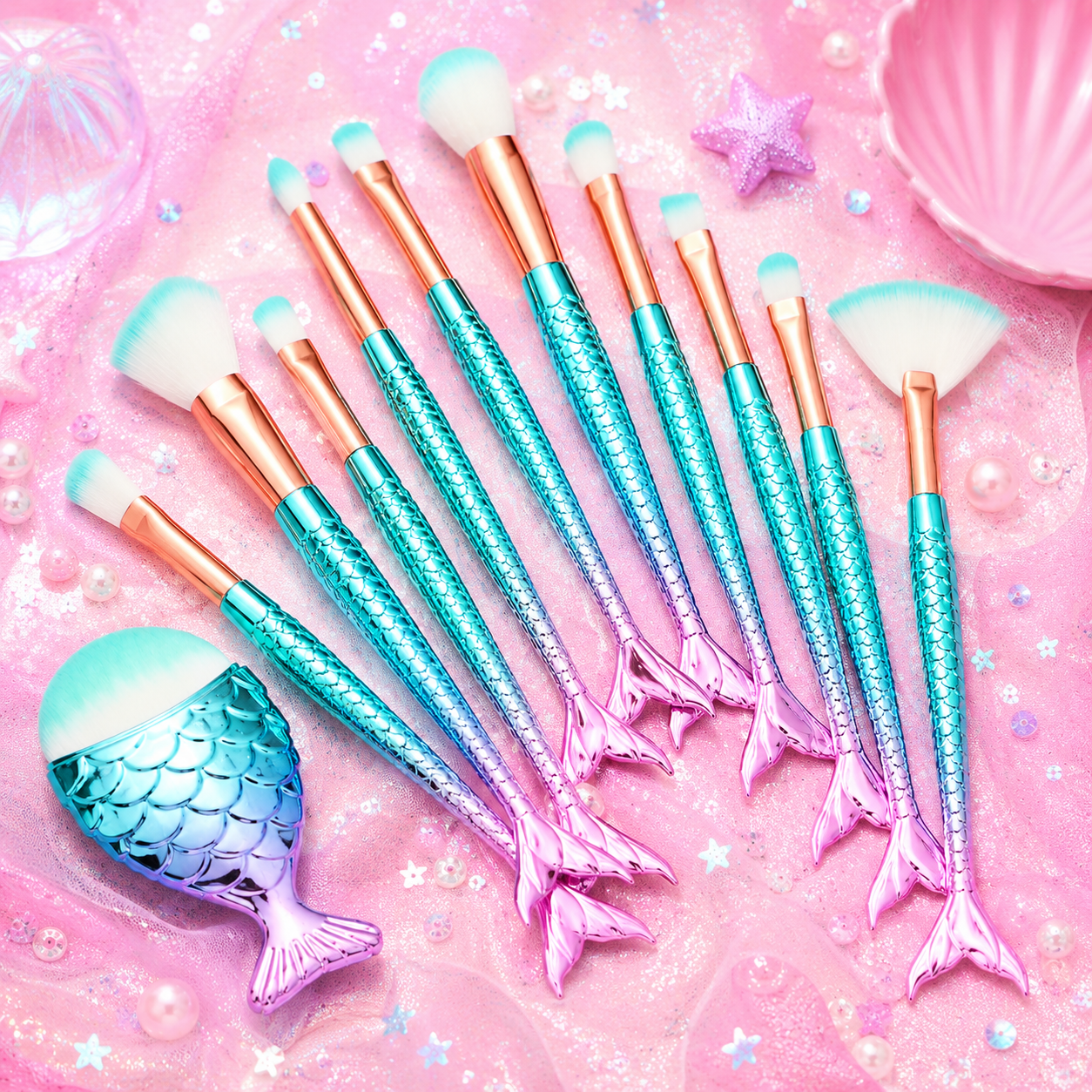Magical Mermaid Makeup Brushes