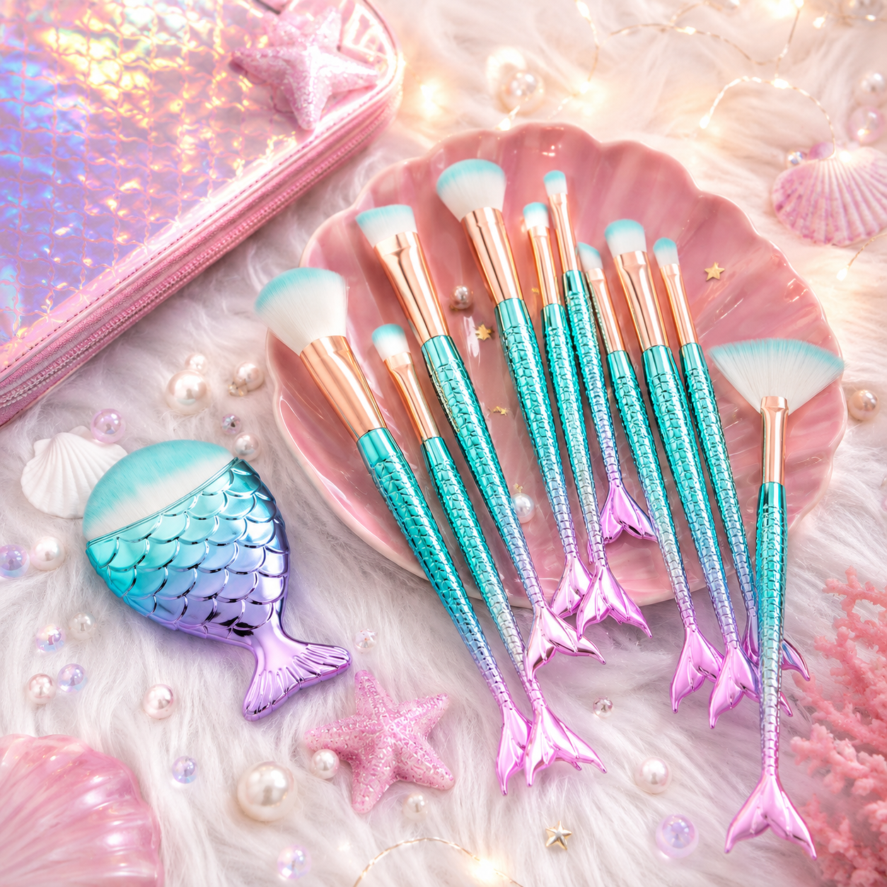 Magical Mermaid Makeup Brushes