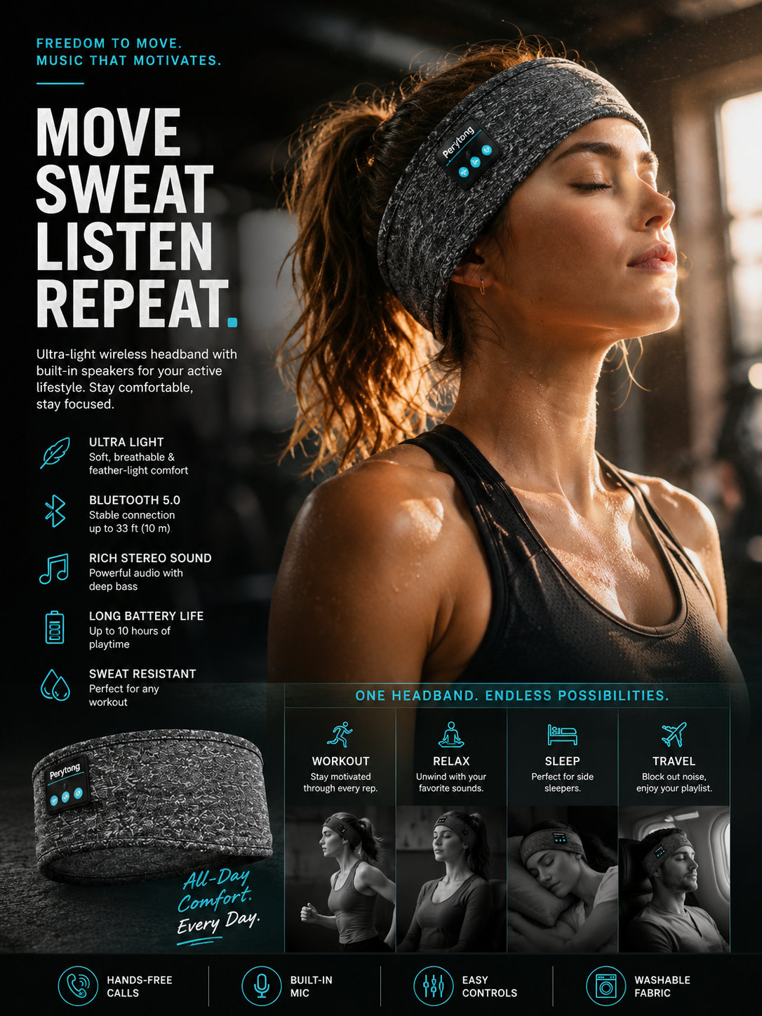 SoundFlex Sports Headband