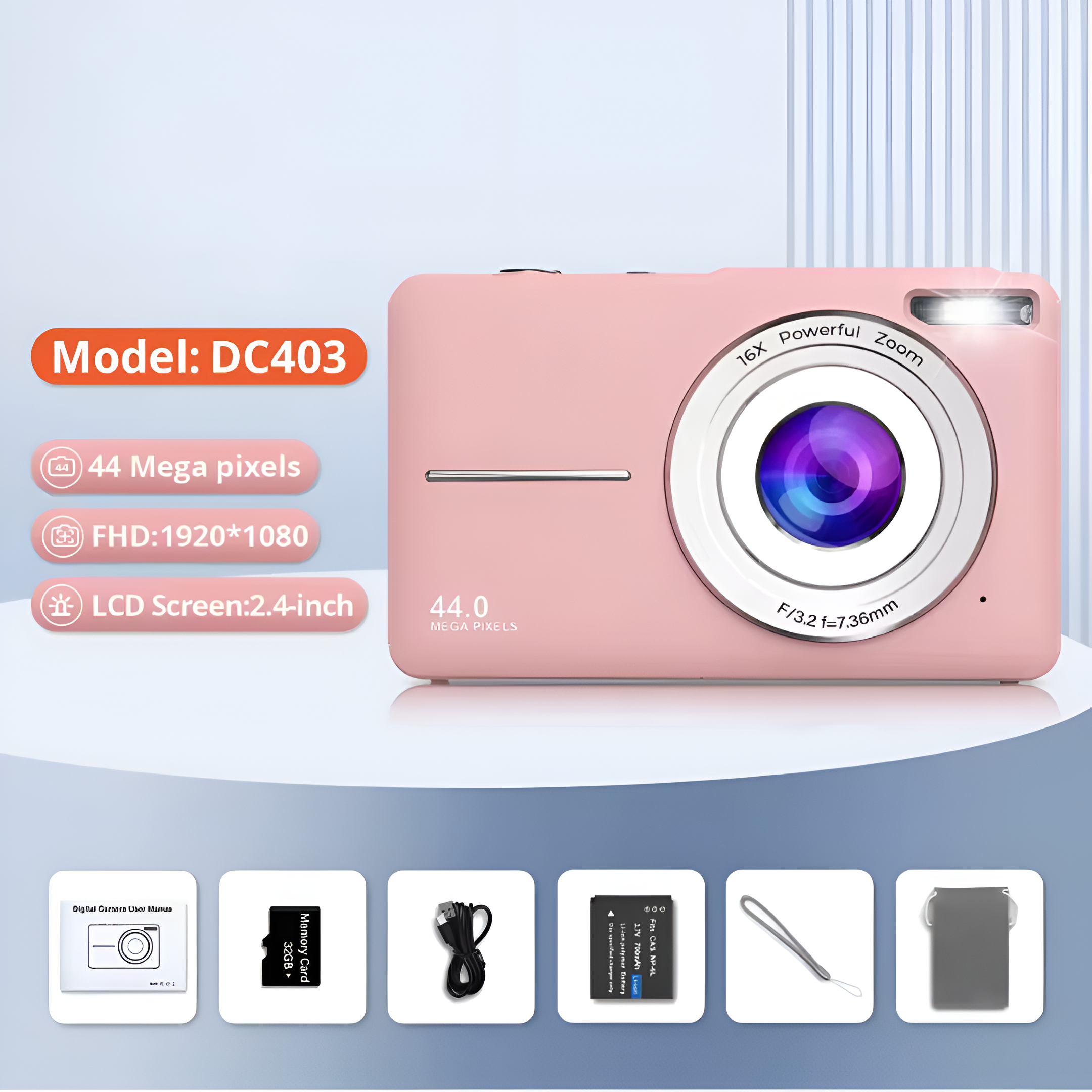 FunShot HD Digital Camera 32G Memory Card